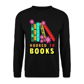 Book Read Books Bookworm Reading - Unisex Sweatshirt - black - Front - Alina (178cm) & Michal (187cm)