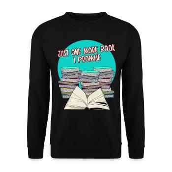 Books Book Reading Bookworm Read - Unisex Sweatshirt - black - Front - Alina (178cm) & Michal (187cm)