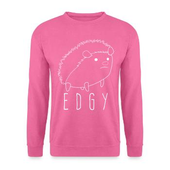 Hedgehog Edgy Hedgehogs - Unisex Pullover - Pink - Vorne