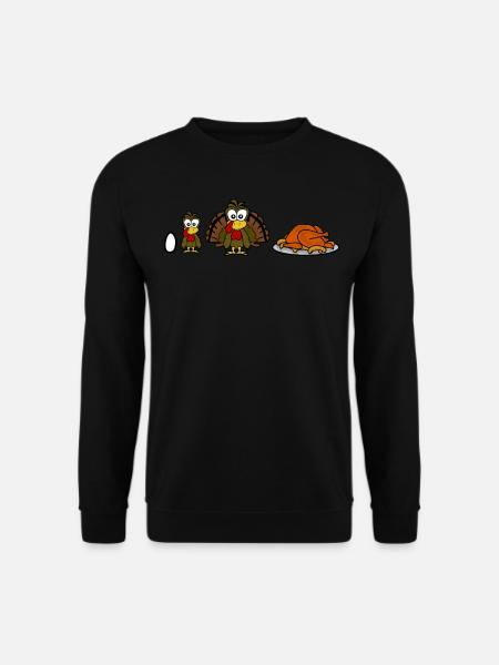 Turkey Thanksgiving Turkeys - Unisex Sweatshirt - black