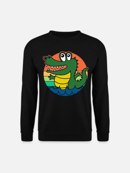 Alligators Retro Alligator - Unisex Sweatshirt - black