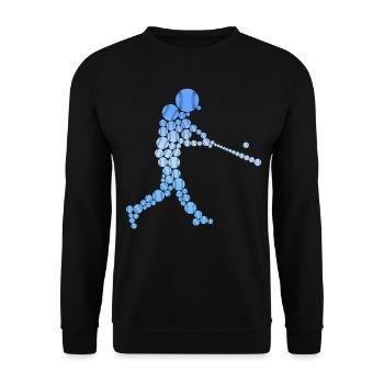 Baseball Softball - Unisex Sweatshirt - black - Front - Alina (178cm) & Michal (187cm)