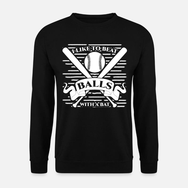 Battes de baseball et baseball - Sweat-shirt Unisexe - noir