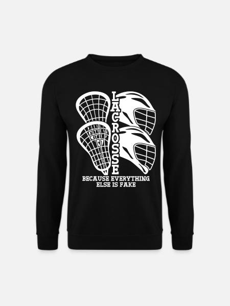 Lacrosse Racquets Lacrosse Player - Unisex Sweatshirt - black