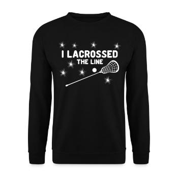 Crosse à la ligne - Sweat-shirt Unisexe - noir - Devant - Alina (178cm) & Michal (187cm)