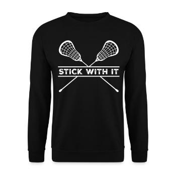 Lacrosse Tenez-vous-en à cela - Sweat-shirt Unisexe - noir - Devant - Alina (178cm) & Michal (187cm)