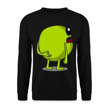 Pea Peas Circle Game Vegan - Unisex Sweatshirt - black - Front - Alina (178cm) & Michal (187cm)
