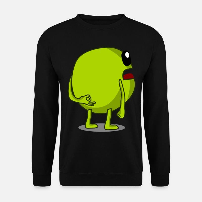 Pea Peas Circle Game Vegan - Unisex Sweatshirt - black
