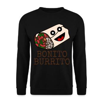 Burritos Bonito Burrito - Unisex Sweatshirt - black - Front - Alina (178cm) & Michal (187cm)
