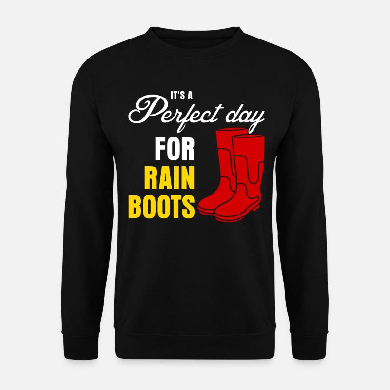 Bottes de pluie - Sweat-shirt Unisexe - noir