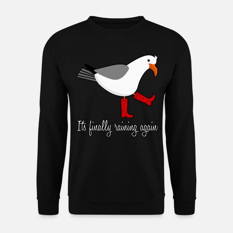 Seagull Rain Boots Gull - Unisex Sweatshirt - black