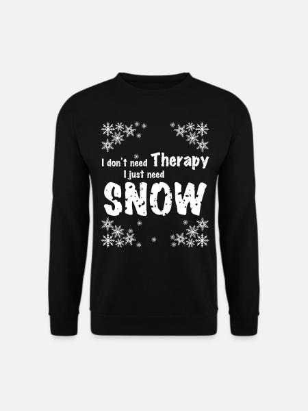 Snowflakes Snow Snowflake - Unisex Sweatshirt - black