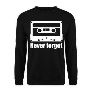 Cassettes des années 90 Mixtape des années 80 Cassette - Sweat-shirt Unisexe - noir - Devant - Alina (178cm) & Michal (187cm)