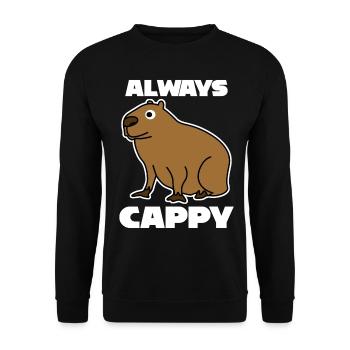 Capybaras Capybara - Unisex Pullover - Schwarz - Vorne - Alina (178cm) & Michal (187cm)