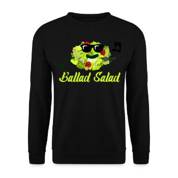 Salade Chantante Salades Légumes Vegan - Sweat-shirt Unisexe - noir - Devant - Alina (178cm) & Michal (187cm)