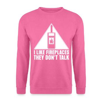 Oven Firewood Stove Fireplace - Unisex Sweatshirt - pink - Front