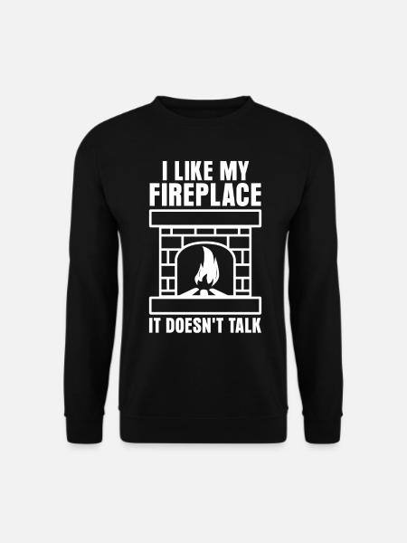 Fireplace Oven Firewood Stove - Unisex Sweatshirt - black