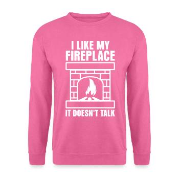 Fireplace Oven Firewood Stove - Unisex Sweatshirt - pink - Front