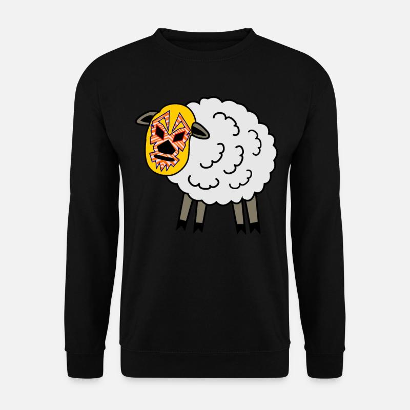 Lucha Libre Sheep Wrestling - Unisex Sweatshirt - black