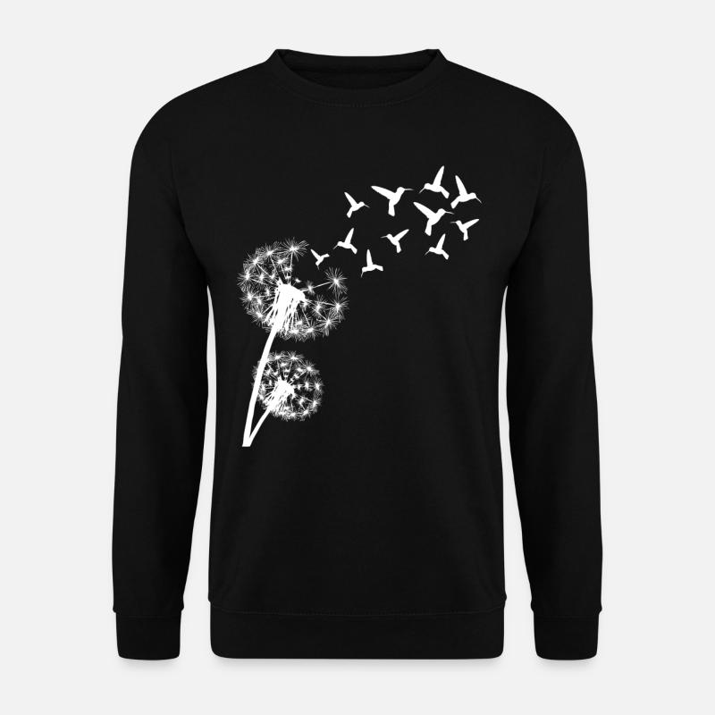 Hummingbird Dandelion - Unisex Sweatshirt - black