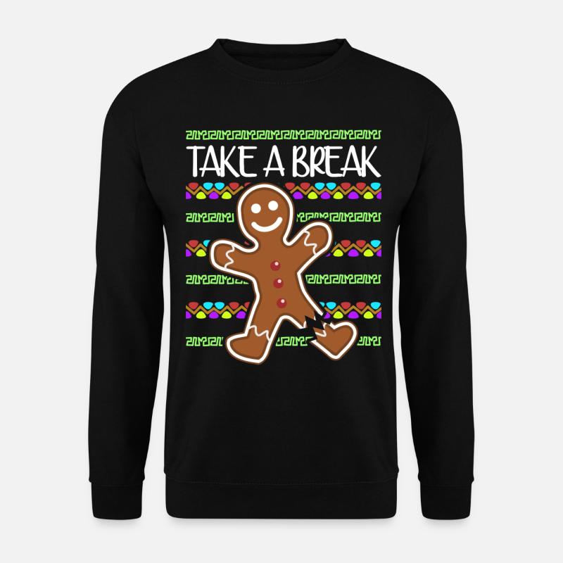 Gingerbread Man Baking - Unisex Sweatshirt - black