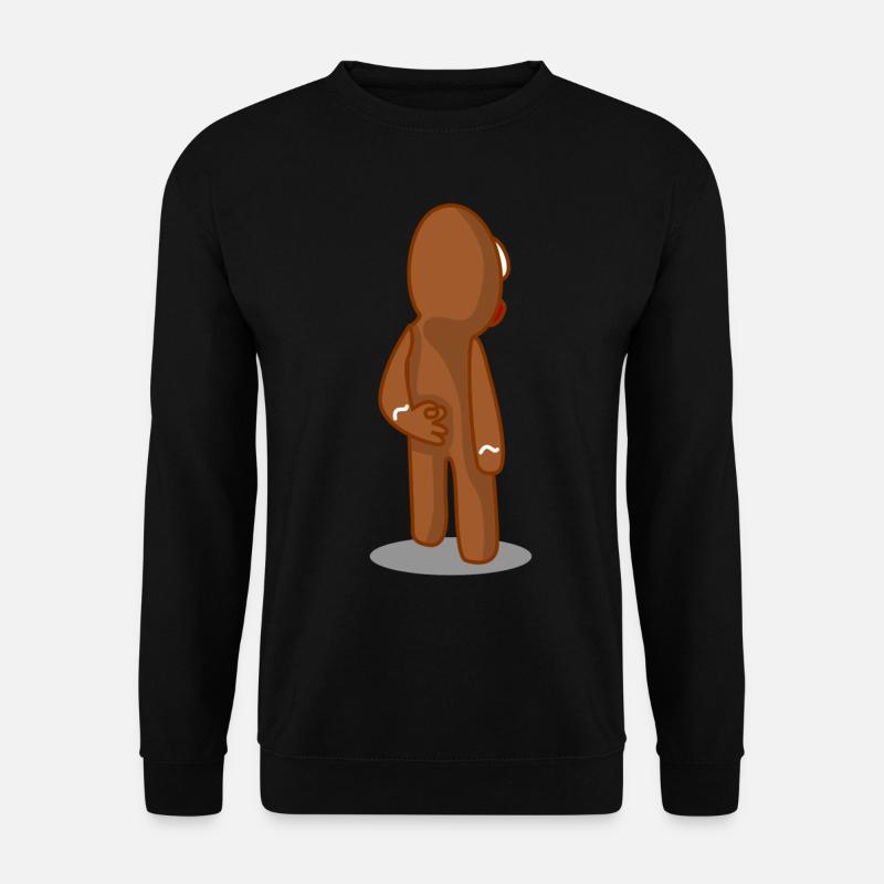 Gingerbread Man Circle Game Baking - Unisex Sweatshirt - black