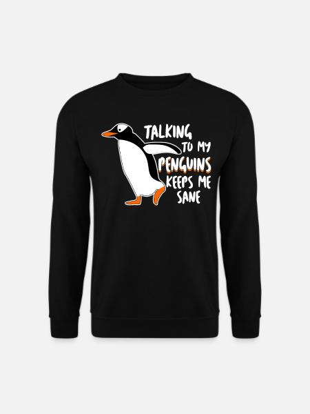 Penguin Funny Penguins - Unisex Pullover - Schwarz
