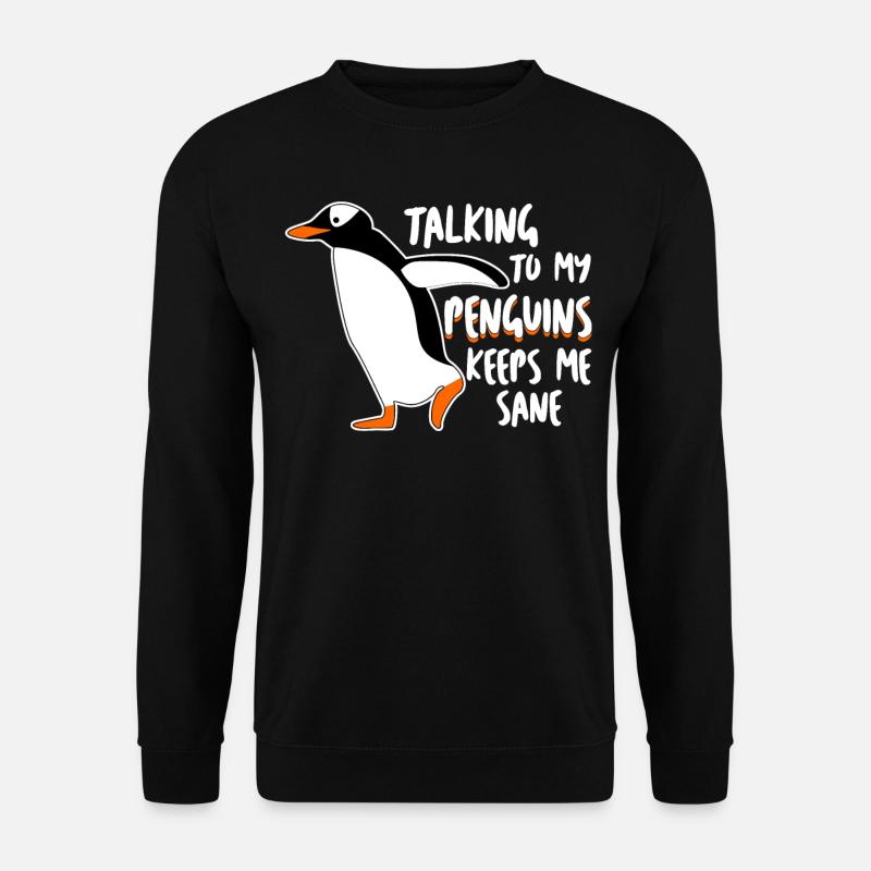 Penguin Funny Penguins - Unisex Pullover - Schwarz