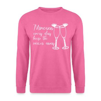 Mimosa Brunch Joke Mimosas - Unisex Pullover - Pink - Vorne
