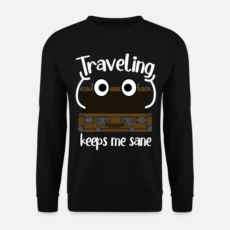 Suitcase Luggage Suitcases Tavelling - Unisex Sweatshirt - black