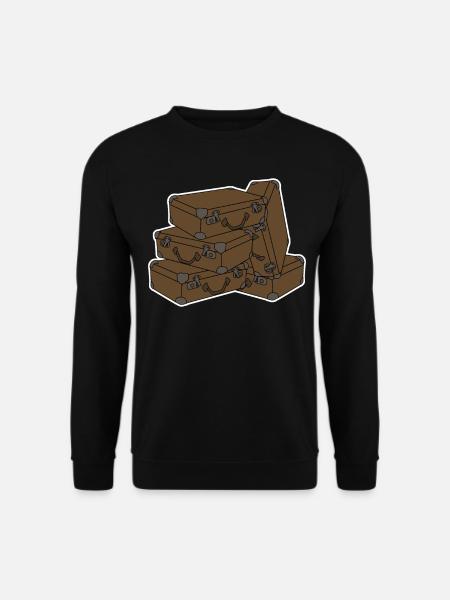 Suitcase Travel Luggage Suitcases - Unisex Sweatshirt - black