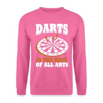 Darts Dart Player Dartboard - Unisex Pullover - Pink - Vorne