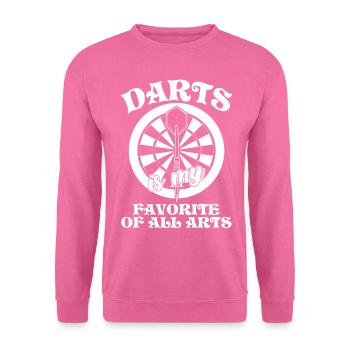 Darts Dartboard Dart Player - Unisex Pullover - Pink - Vorne