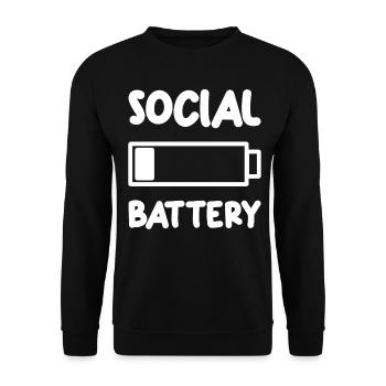 Autism Autistic Autistic - Unisex Sweatshirt - black - Front - Alina (178cm) & Michal (187cm)