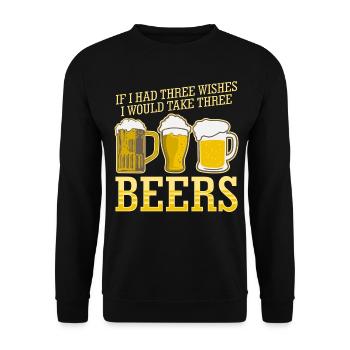 Bière Home Brasserie Brassage de bière artisanale - Sweat-shirt Unisexe - noir - Devant - Alina (178cm) & Michal (187cm)