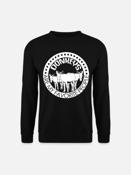Donkey Joke with Donkeys - Unisex Sweatshirt - black