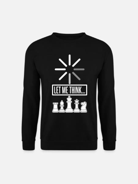 Chess Thinking Chess Board Chess Player - Unisex Pullover - Schwarz