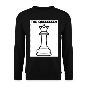 Chess Queen Chess Board Chess Player - Unisex Sweatshirt - black - Front - Alina (178cm) & Michal (187cm)