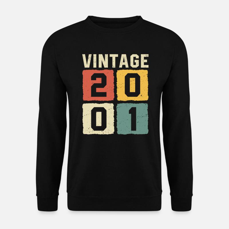 Millésime 2001 Né en 2001 - Sweat-shirt Unisexe - noir