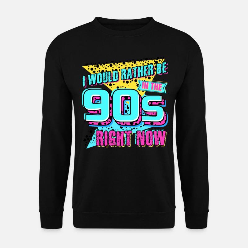 90s Retro 1990 Joke Disco - Unisex Pullover - Schwarz