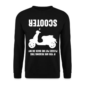 Scooter Blague Moto - Sweat-shirt Unisexe - noir - Devant - Alina (178cm) & Michal (187cm)