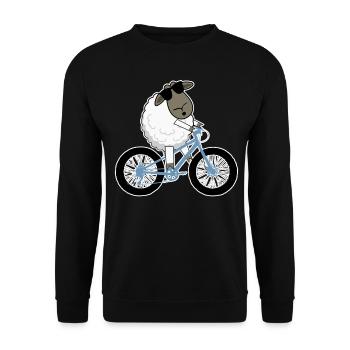 Fatbike Mouton Fat Bike - Sweat-shirt Unisexe - noir - Devant - Alina (178cm) & Michal (187cm)