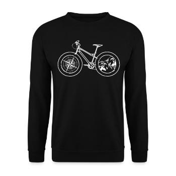 Fatbike Fat Bike d’extérieur - Sweat-shirt Unisexe - noir - Devant - Alina (178cm) & Michal (187cm)