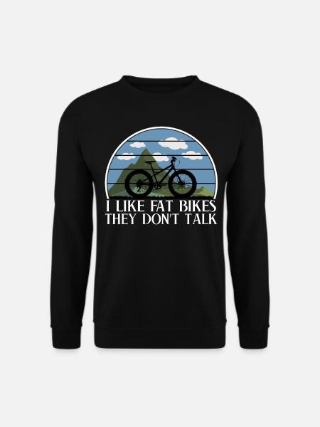 Fatbike Fat Bike Fat Tires Bike - Unisex Pullover - Schwarz