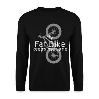 Fatbike Blague Fat Bike - Sweat-shirt Unisexe - noir - Devant - Alina (178cm) & Michal (187cm)