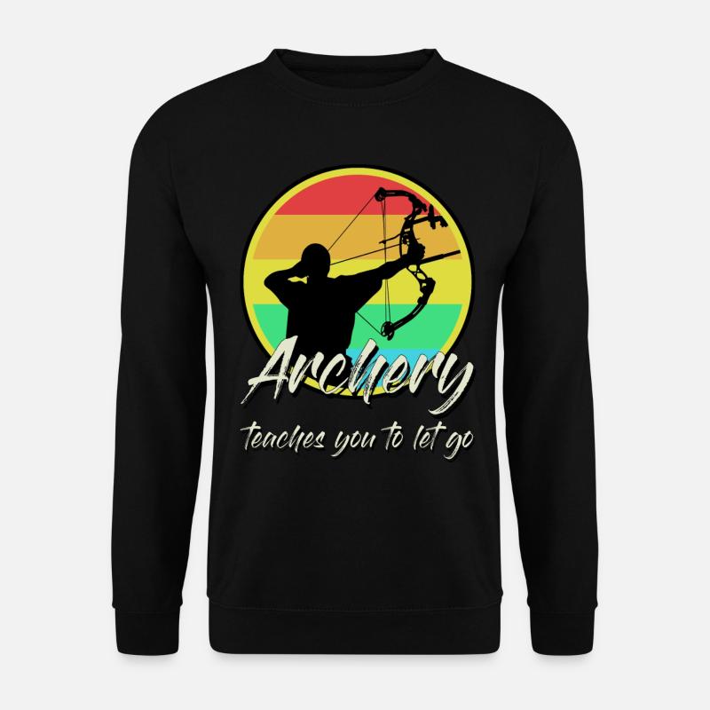Archery Bow Shooting - Unisex Pullover - Schwarz