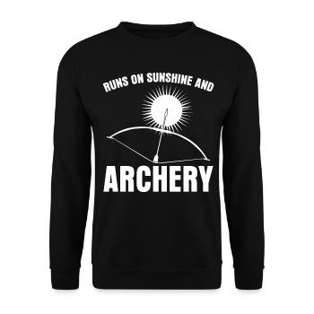 Archery - Unisex Sweatshirt - black - Front - Alina (178cm) & Michal (187cm)