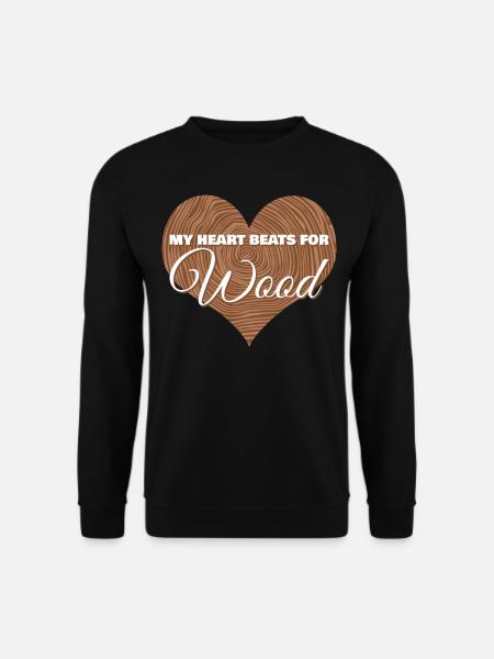 Lumberjack Wood Carpenter Firewood - Unisex Sweatshirt - black