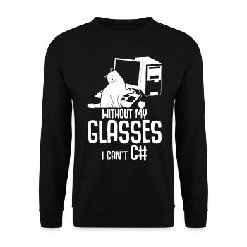 Programmer Computer Science Admin - Unisex Sweatshirt - black - Front - Alina (178cm) & Michal (187cm)