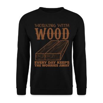 Carpenter - Unisex Pullover - Schwarz - Vorne - Alina (178cm) & Michal (187cm)